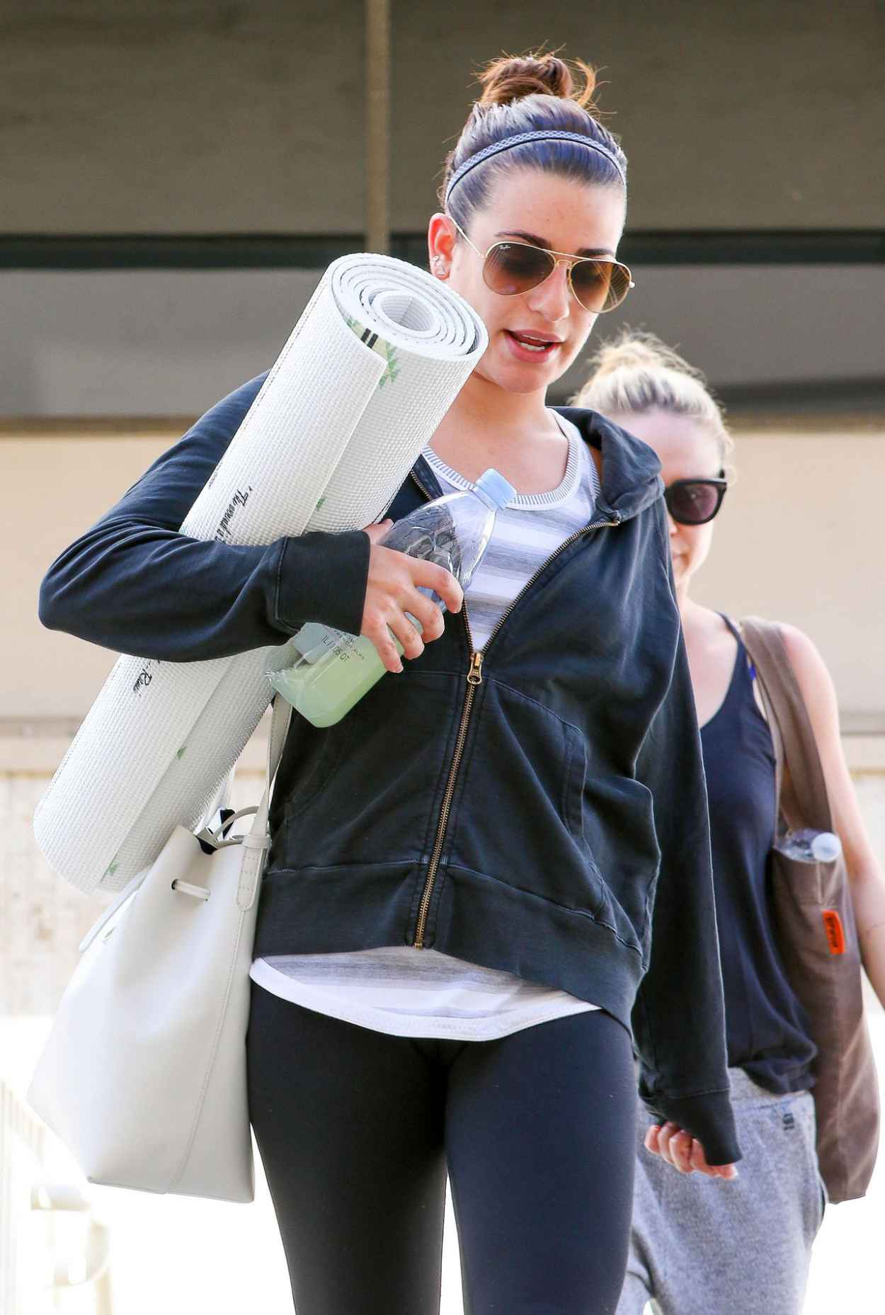 Lea Michele – Leaving a Yoga Class in Hollywood, Febuary 2015