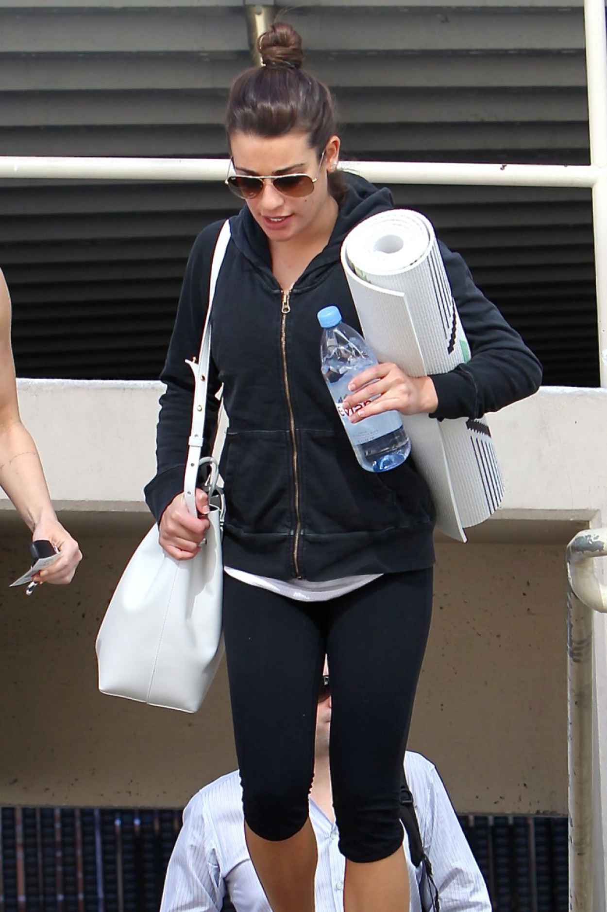 Lea Michele – Leaving a Yoga Class in Hollywood, Febuary 2015