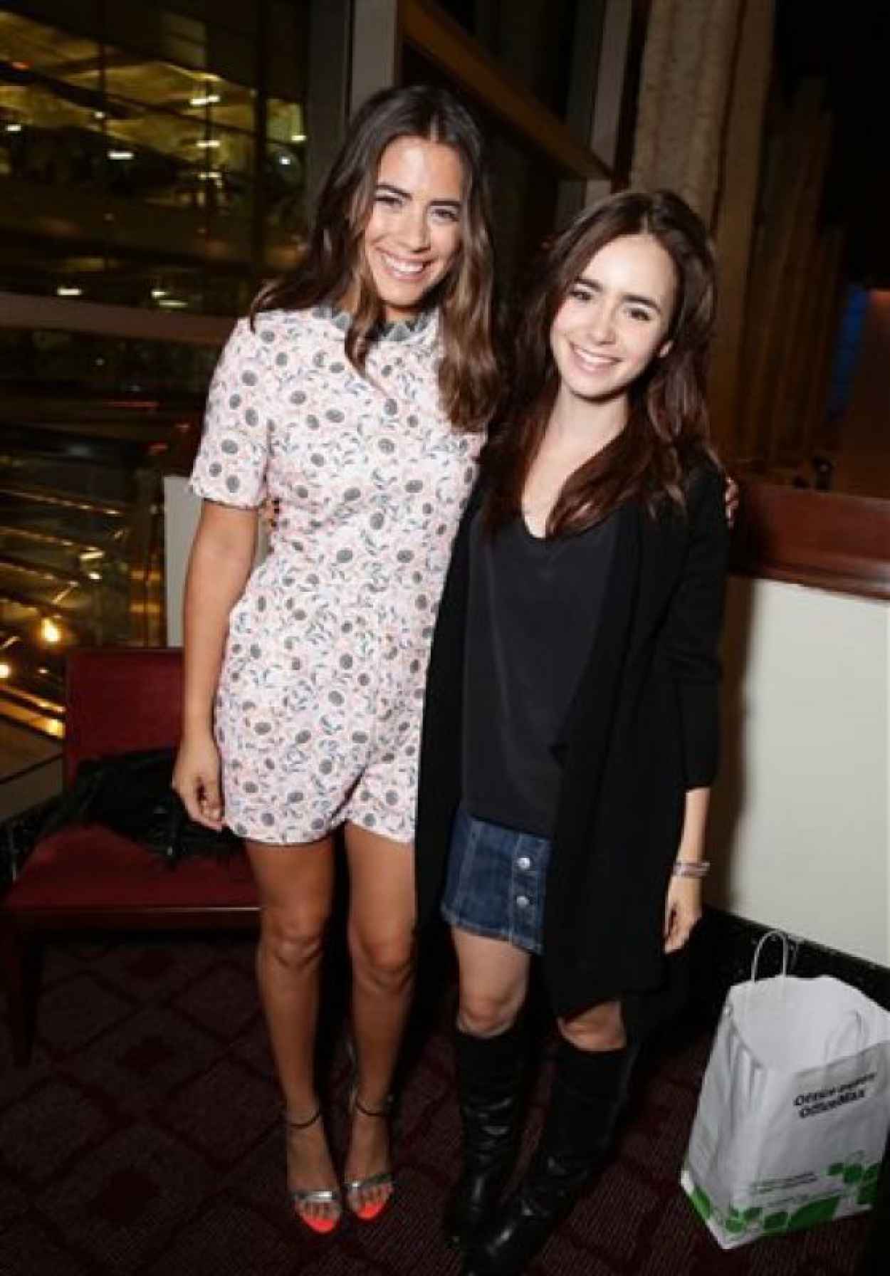 Lily Collins and Lorenza Izzo Parsons – The Green Inferno screening in ...