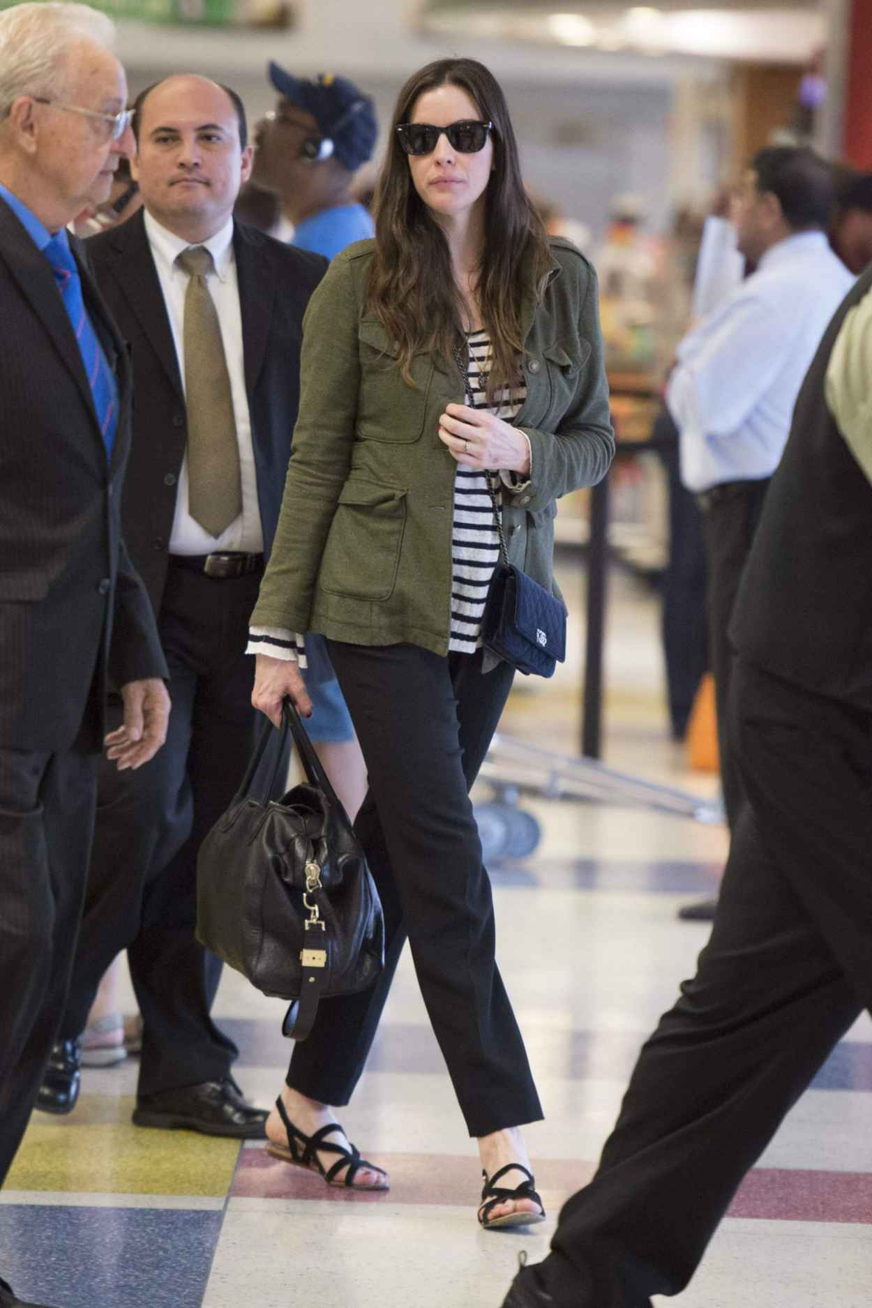 Liv Tyler & Dakota Johnson Arriving at JFK Airport in New York City on