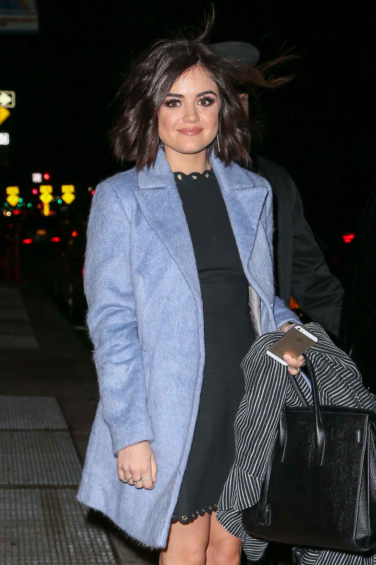 Lucy Hale – Arrives at Late Night With Seth Meyers in New York City