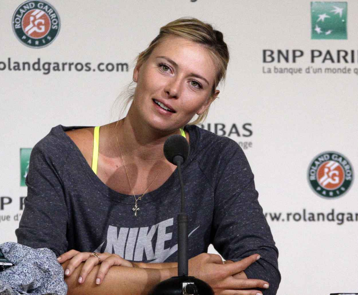 Maria Sharapova – Roland Garros 2015 – Press conference – celebsla.com