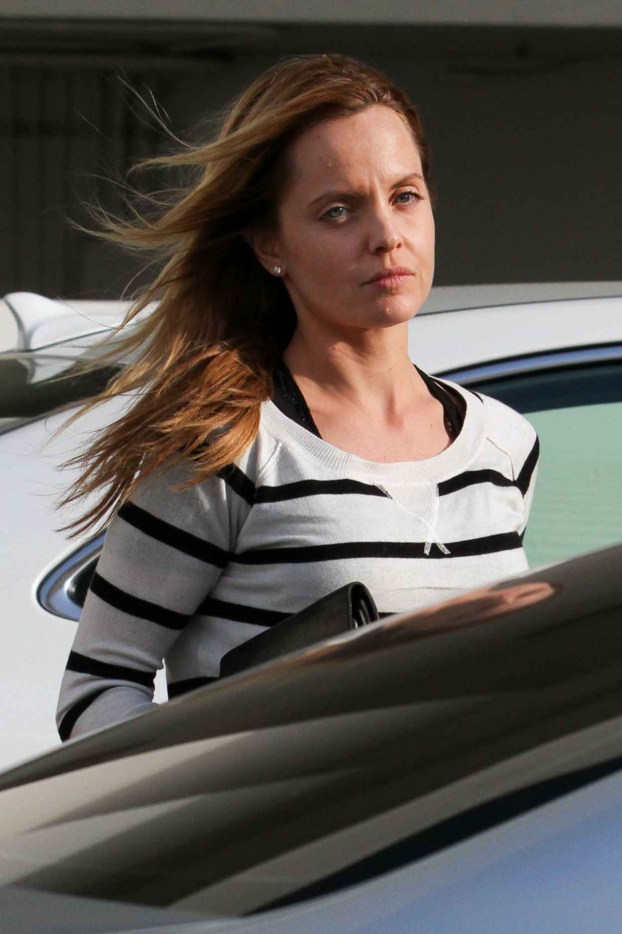 Mena Suvari – Going to City National Bank in West Hollywood – April