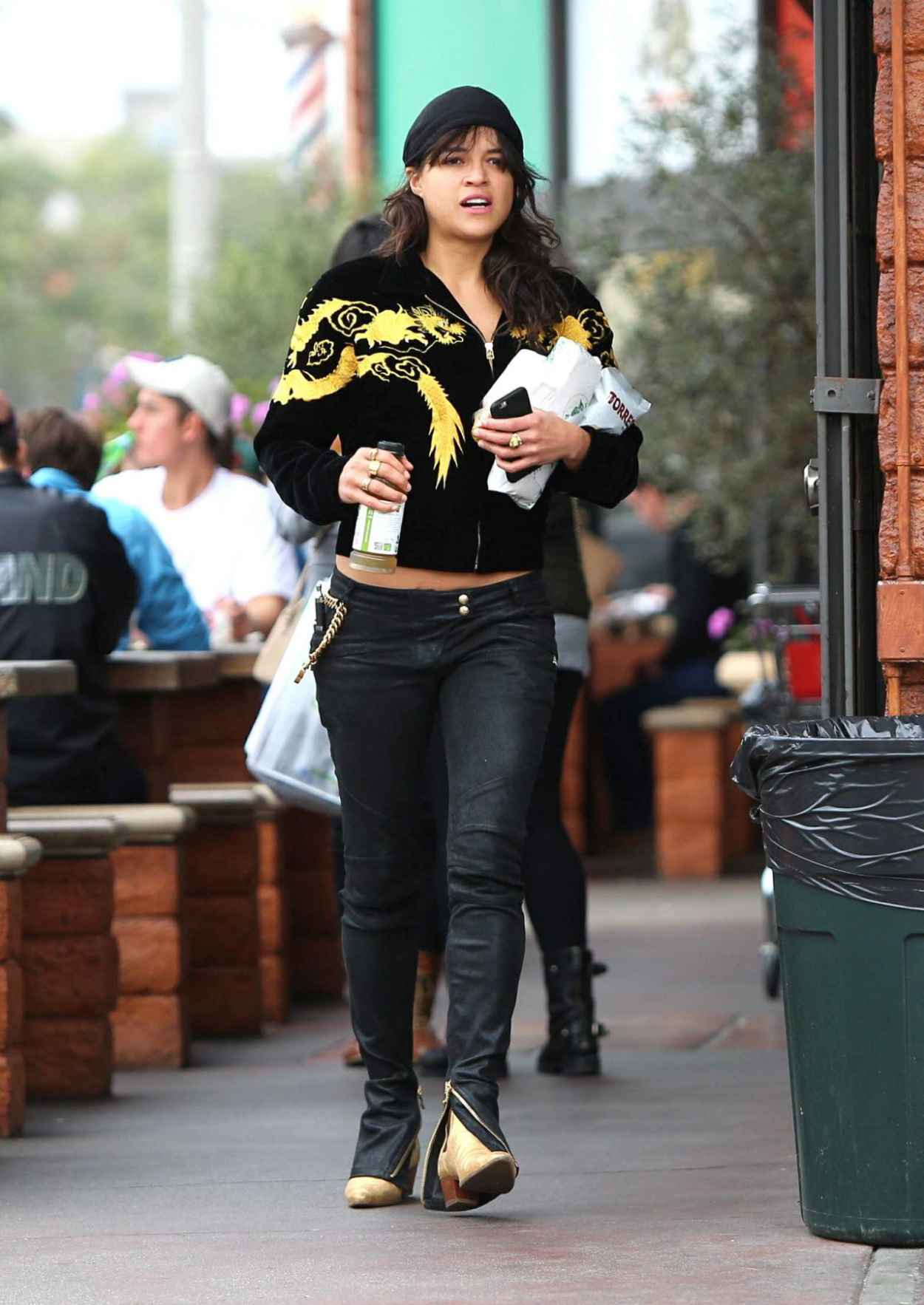 Michelle Rodriguez Street Style – Out in Beverly Hills, February 2015