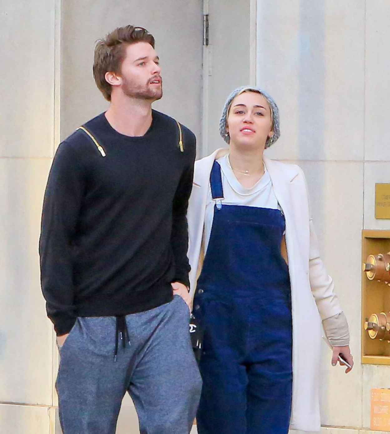 Miley Cyrus With New Boyfriend Patrick Schwarzenegger Out In Beverly Hills December 2015 0143