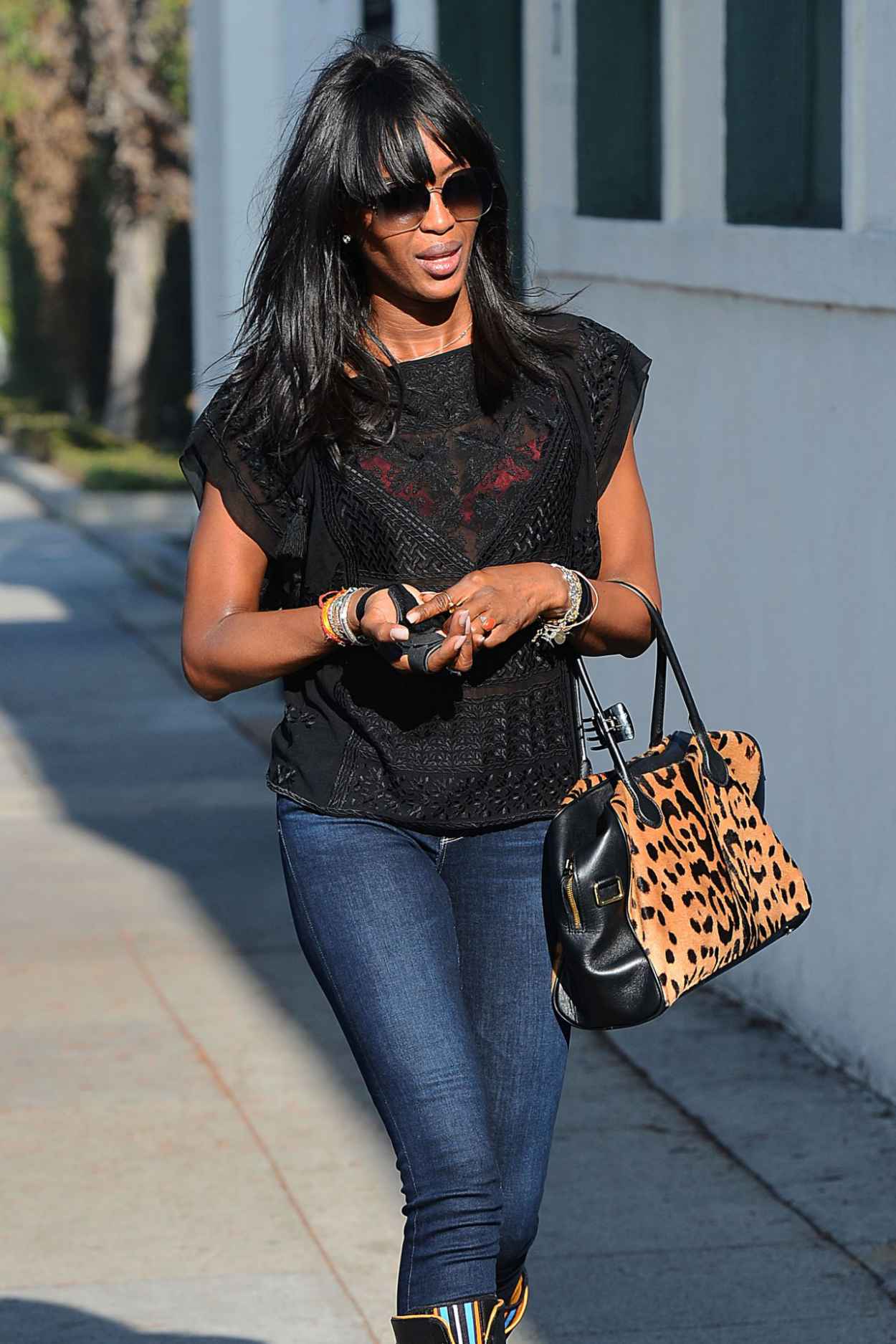Naomi Campbell Street Style - Out in Beverly Hills, February 2015-1