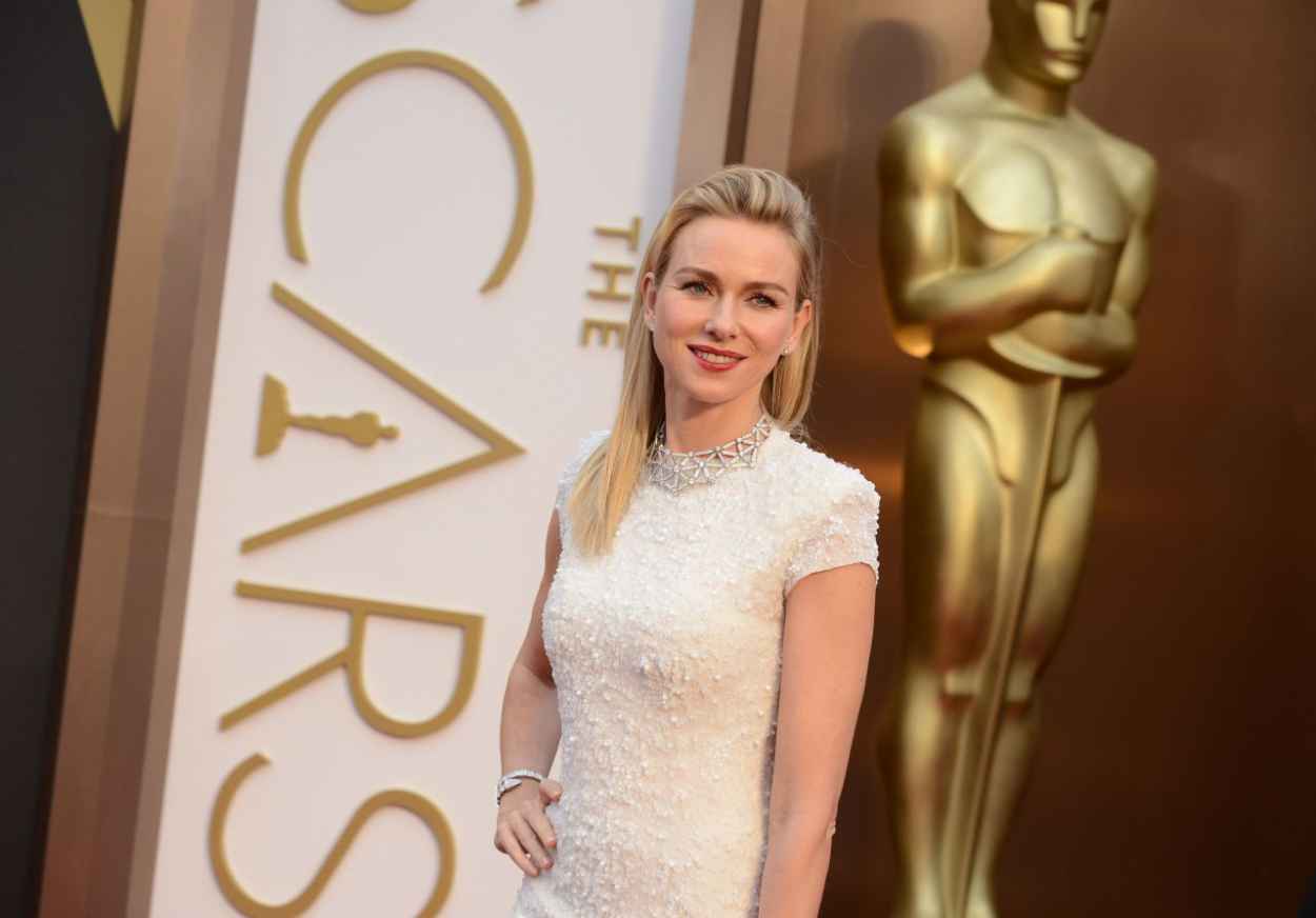 Naomi Watts in a Calvin Klein Collection Dress and Bulgari jewels