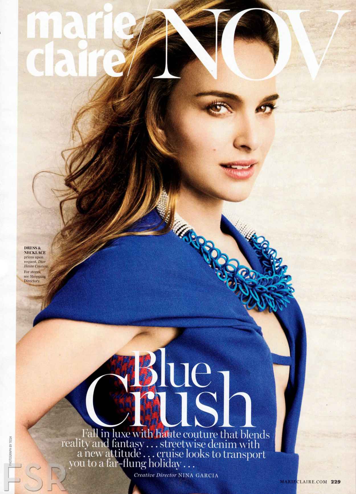 Natalie Portman in Marie Claire Magazine November 2015 Issue-1