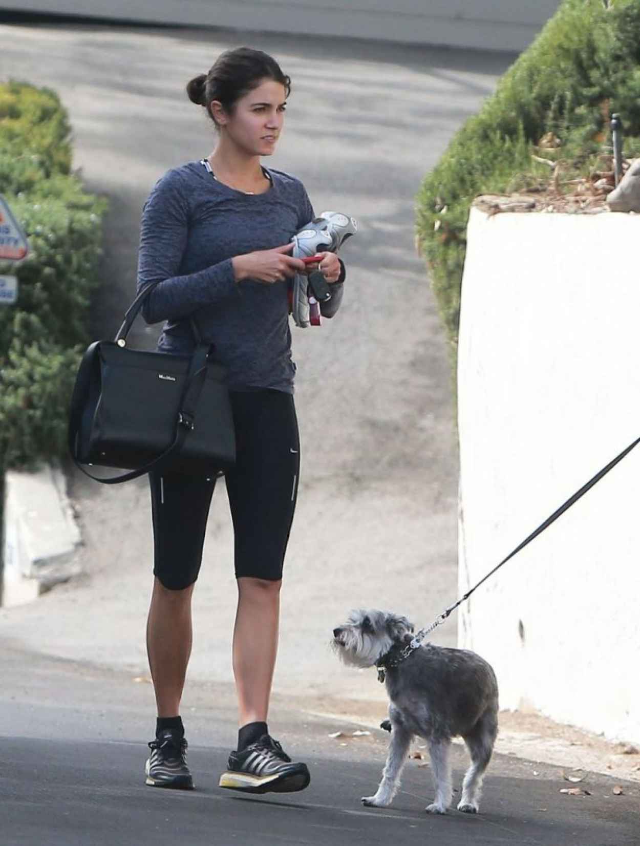 Nikki Reed Street Style - in Tights at a Gym in Studio City-4