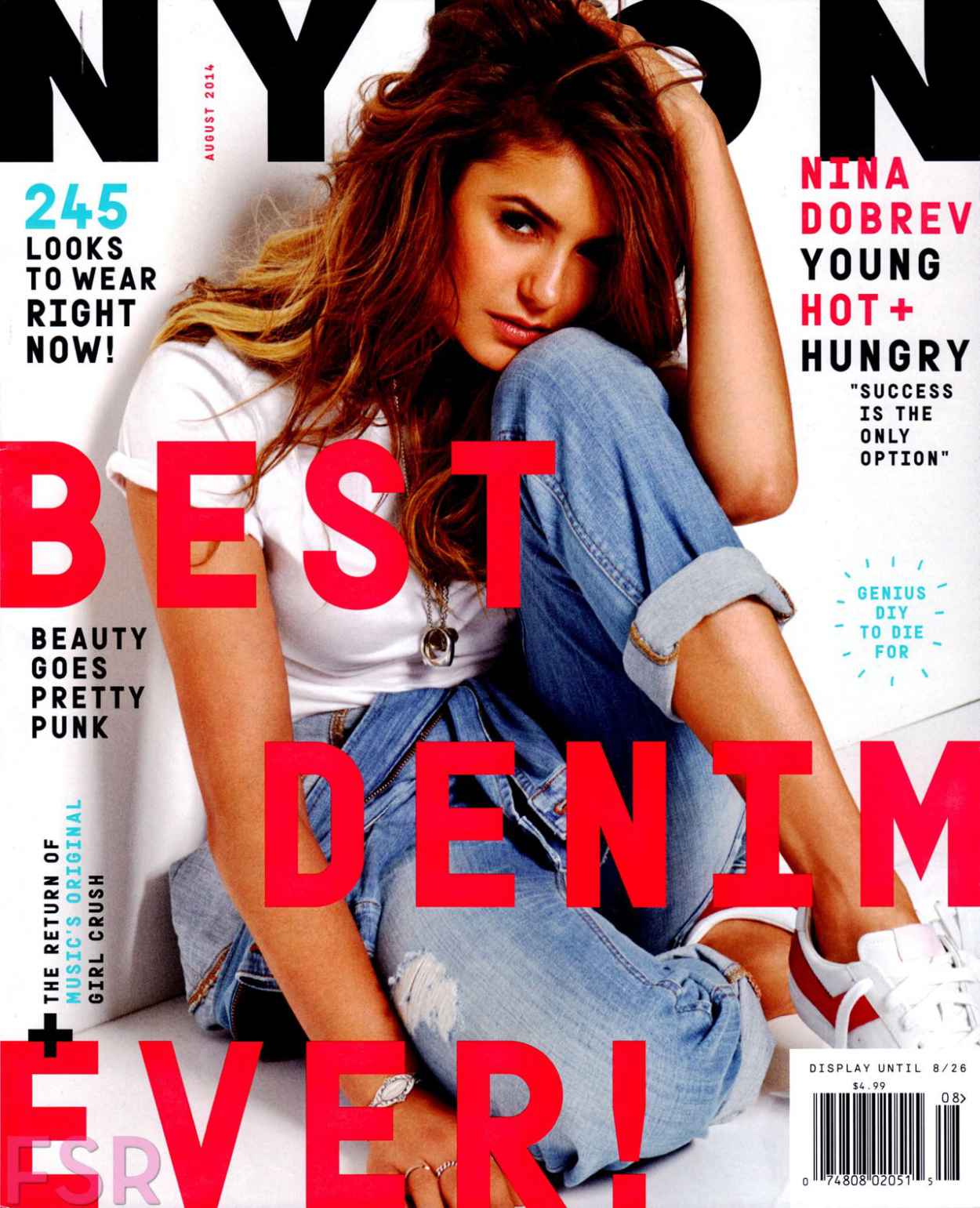 Nina Dobrev – Nylon Magazine August 2015 Issue – celebsla.com