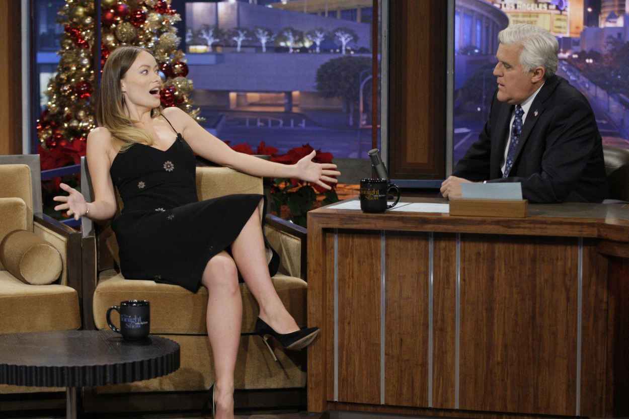 Olivia Wilde - Appears on The Tonight Show With Jay Leno - December 2015-2