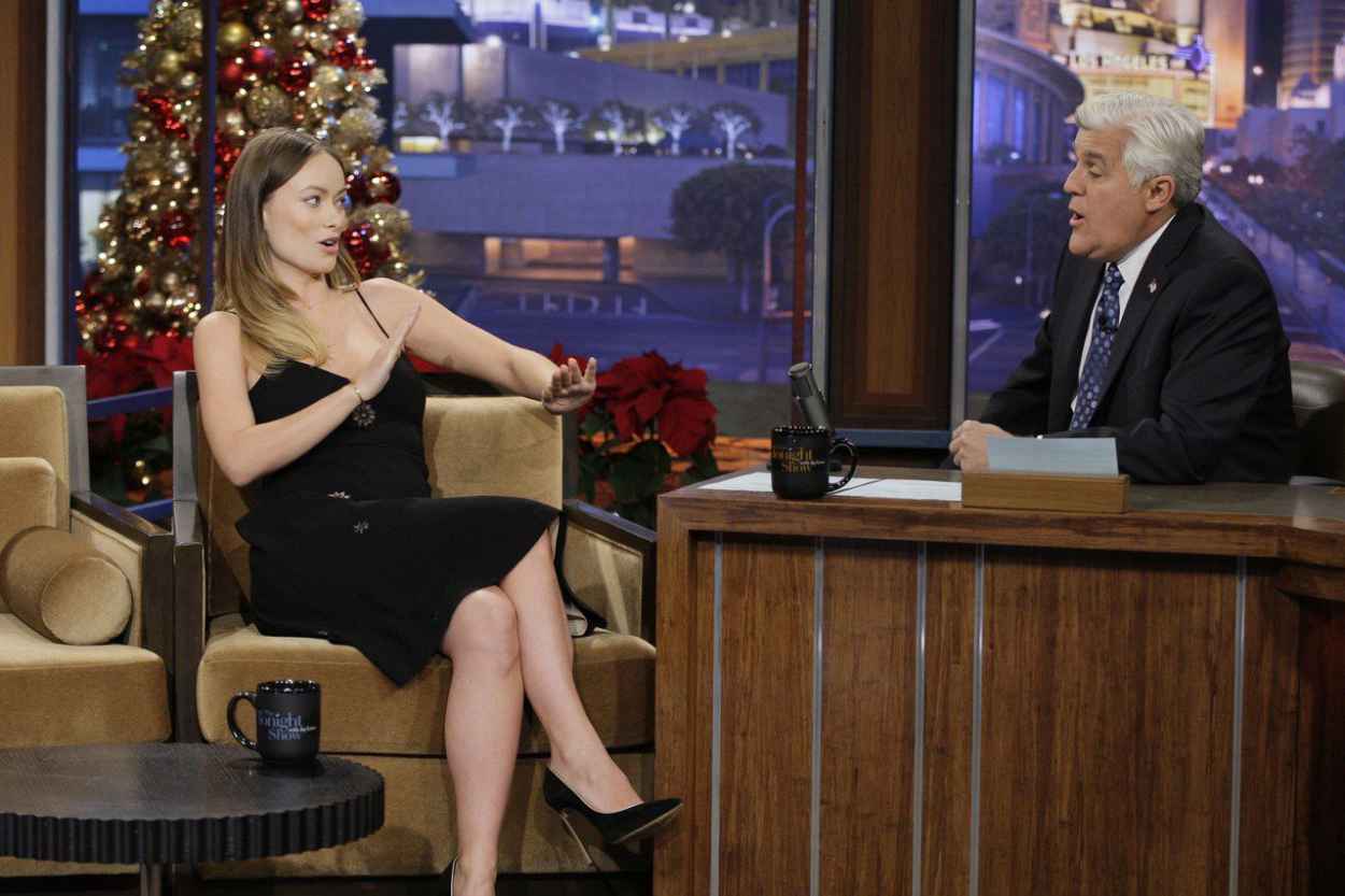 Olivia Wilde - Appears on The Tonight Show With Jay Leno - December 2015-5