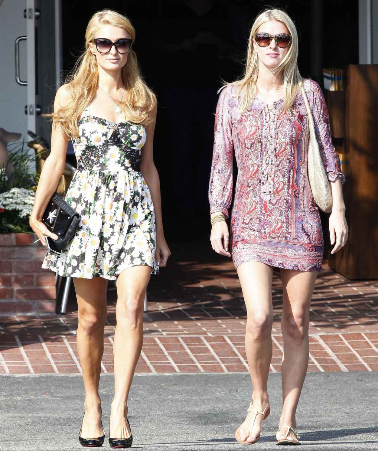 Paris and Nicky Hilton - Grab Lunch Together at Fred Segal in Los Angeles-5