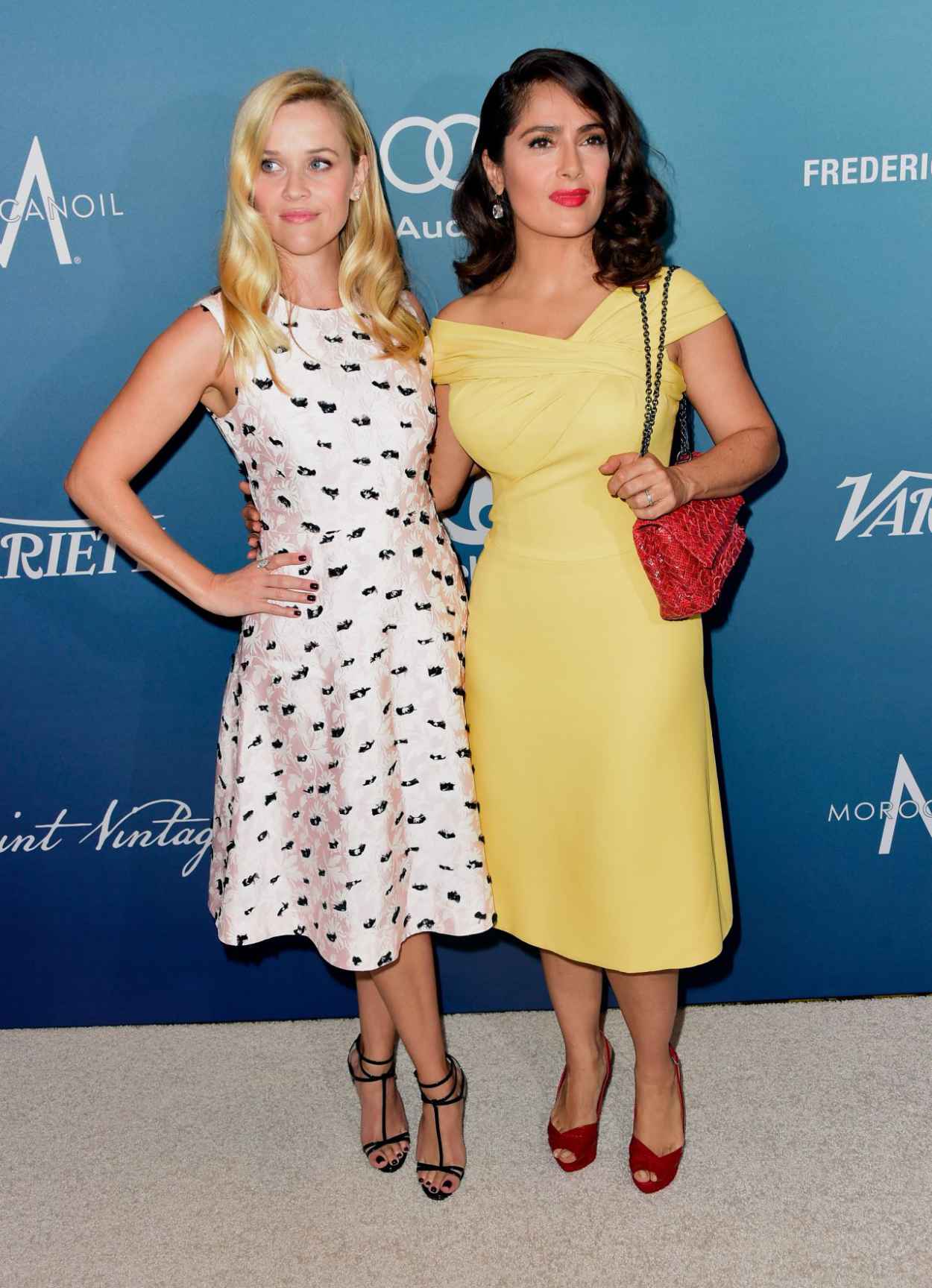 Reese Witherspoon & Salma Hayek Varietys Power Of Women Luncheon in