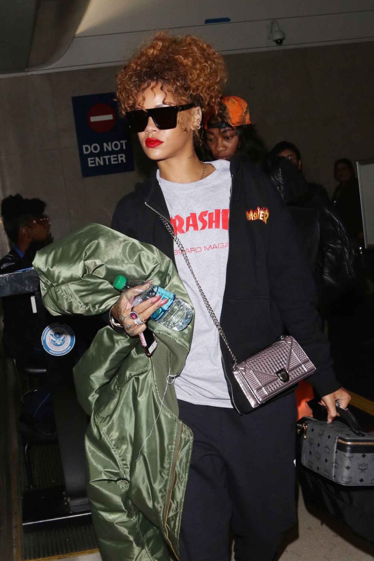 Rihanna Airport Style – Arriving at LAX Airport, September 2015