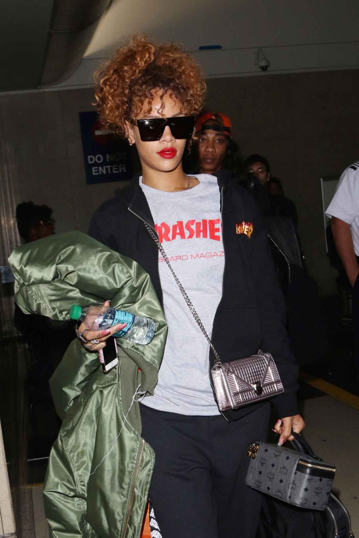 Rihanna Airport Style – Arriving at LAX Airport, September 2015