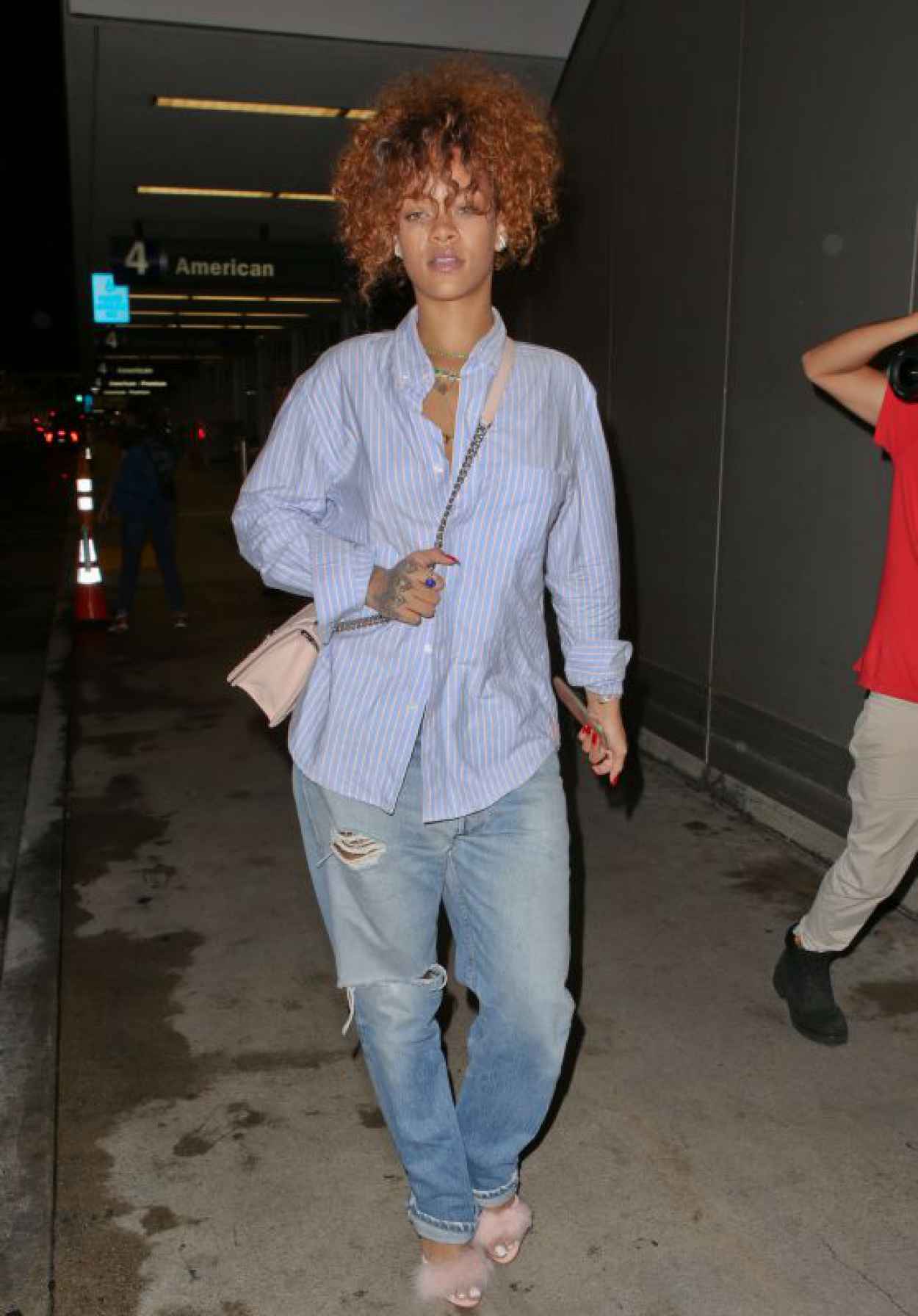 Rihanna Airport Style – at LAX in Los Angeles, July 2015 – celebsla.com