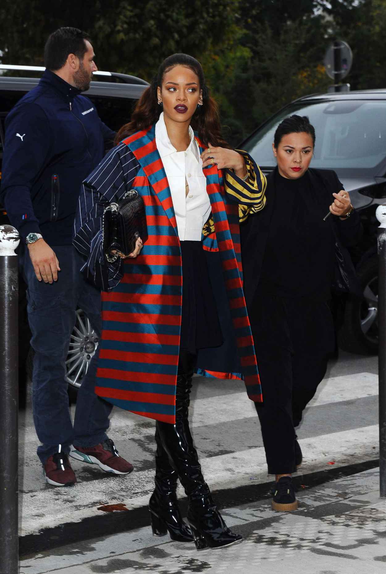 Rihanna Fashion – Eiffel Tower in Paris, October 2015 – celebsla.com