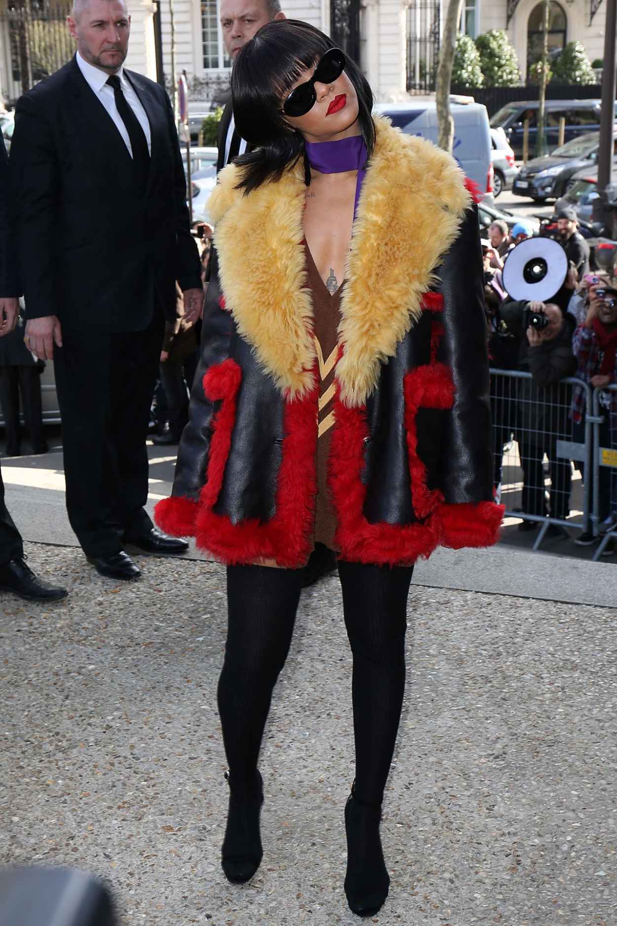Rihanna in Paris – Miu Miu F/W Fashion Show – March 2015 – celebsla.com