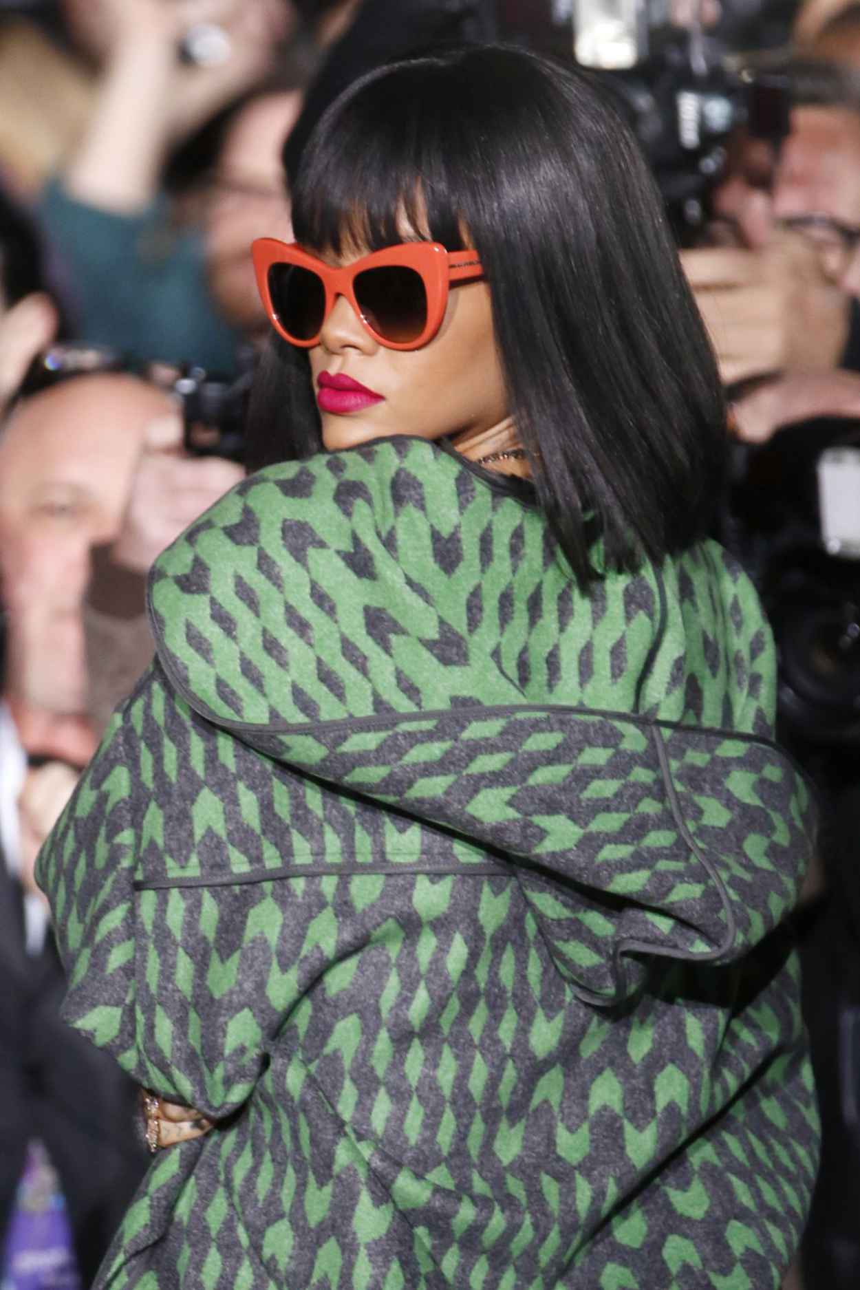 Rihanna In Paris Stella Mccartney Fw Fashion Show March 2015