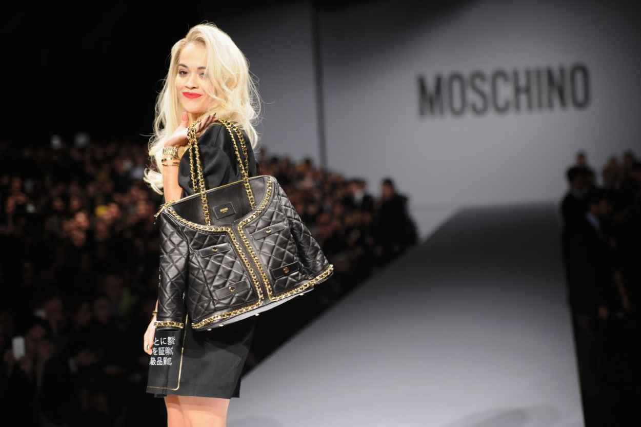 Rita Ora – Moschino Show – Milan Fashion Week, February 2015 – celebsla.com