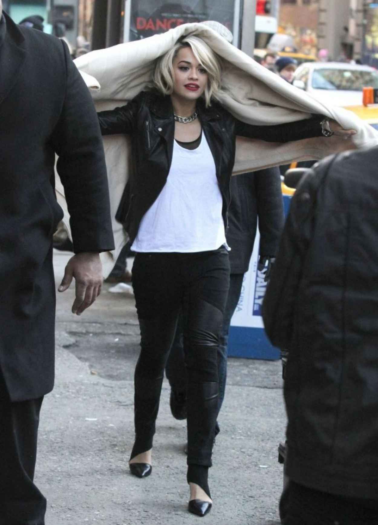 Rita Ora - On set of a DKNY Photoshoot in New York City - Dec. 2015-5