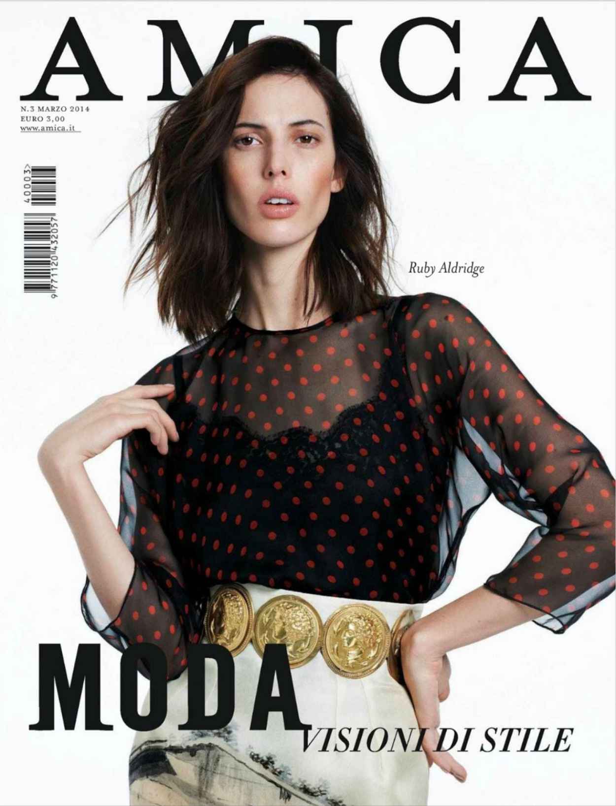 Ruby Aldridge – Amica Magazine – March 2015 Issue – celebsla.com