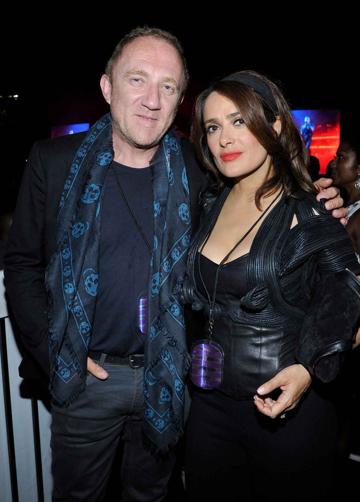 Salma Hayek Night Out Style - DUSSE VIP Lounge at the On The Run Tour in Pasadena-5