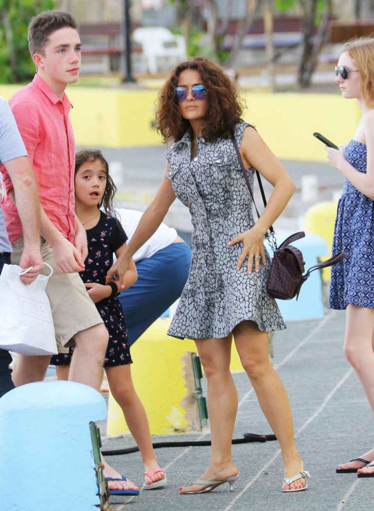 Salma Hayek on Vacations in St. Barts - December 2015-1