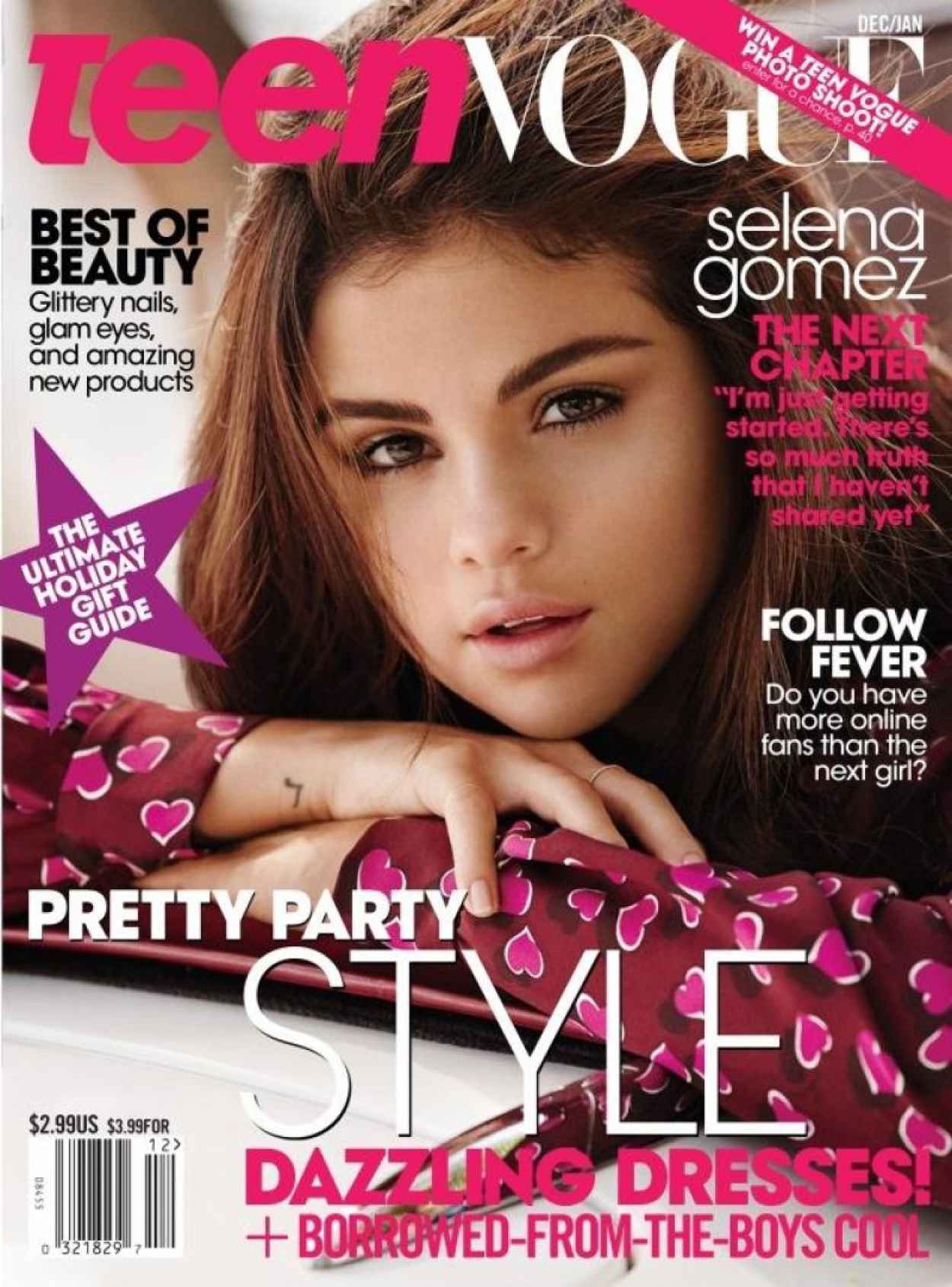 Selena Gomez in TEEN VOGUE Magazine - December 2015 Issue-1