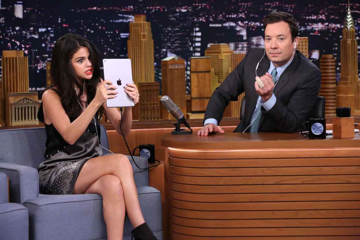 Selena Gomez The Tonight Show Starring Jimmy Fallon In New York City October 2015 5598