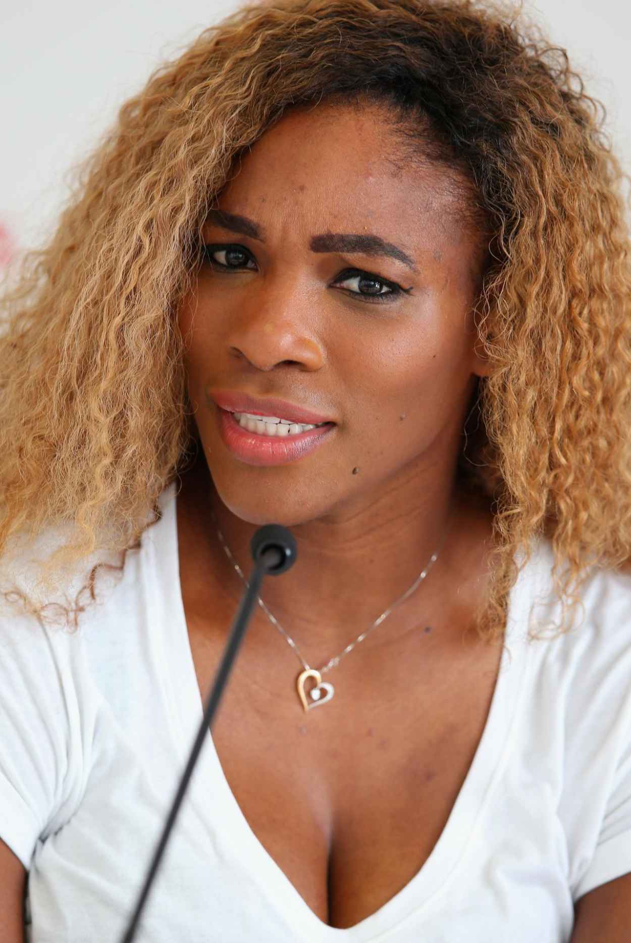 Serena Williams Media day at Italian Open 2015 in Rome