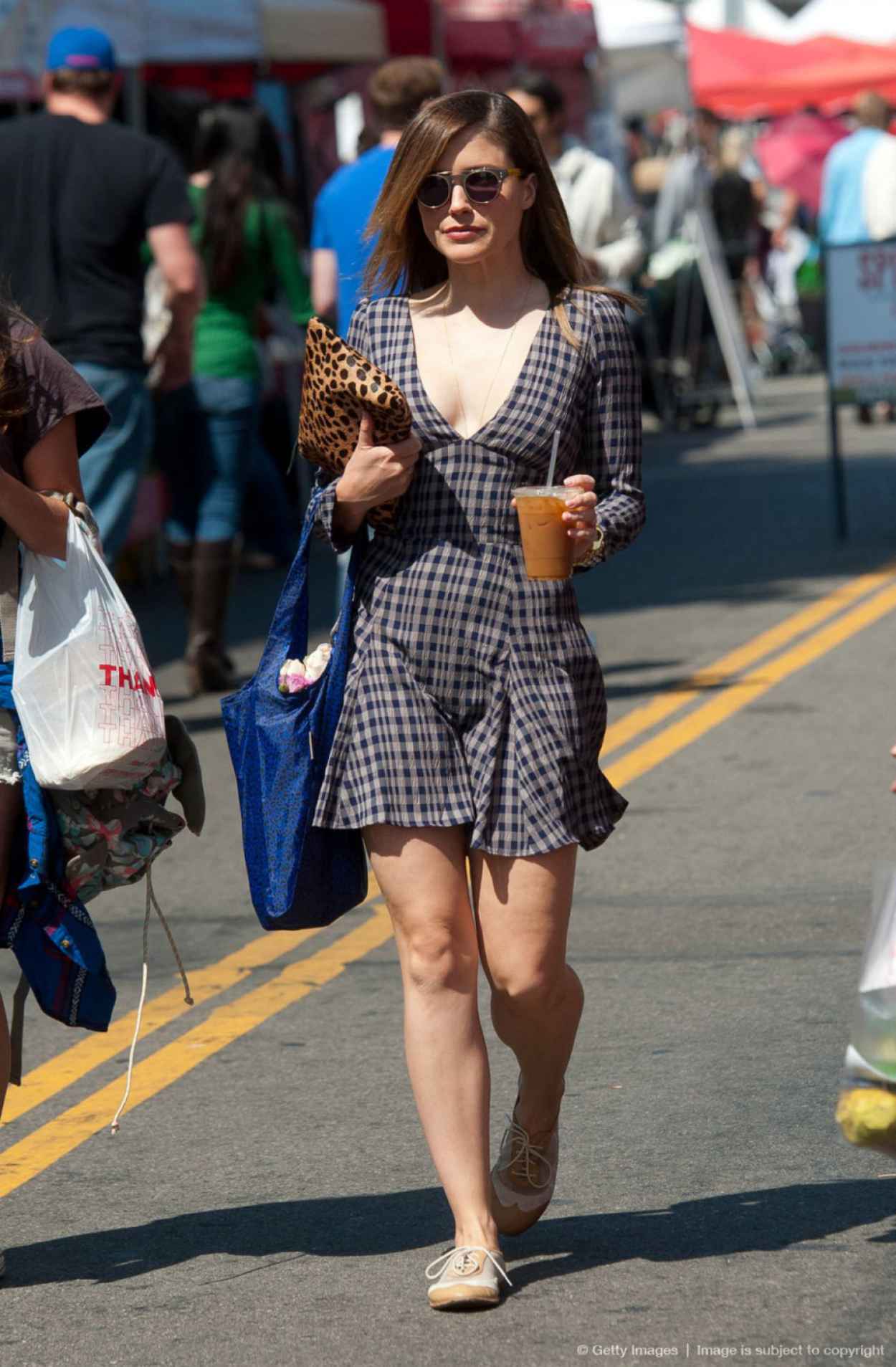Sophia Bush In Mini Dress Out In Los Angeles April 2015