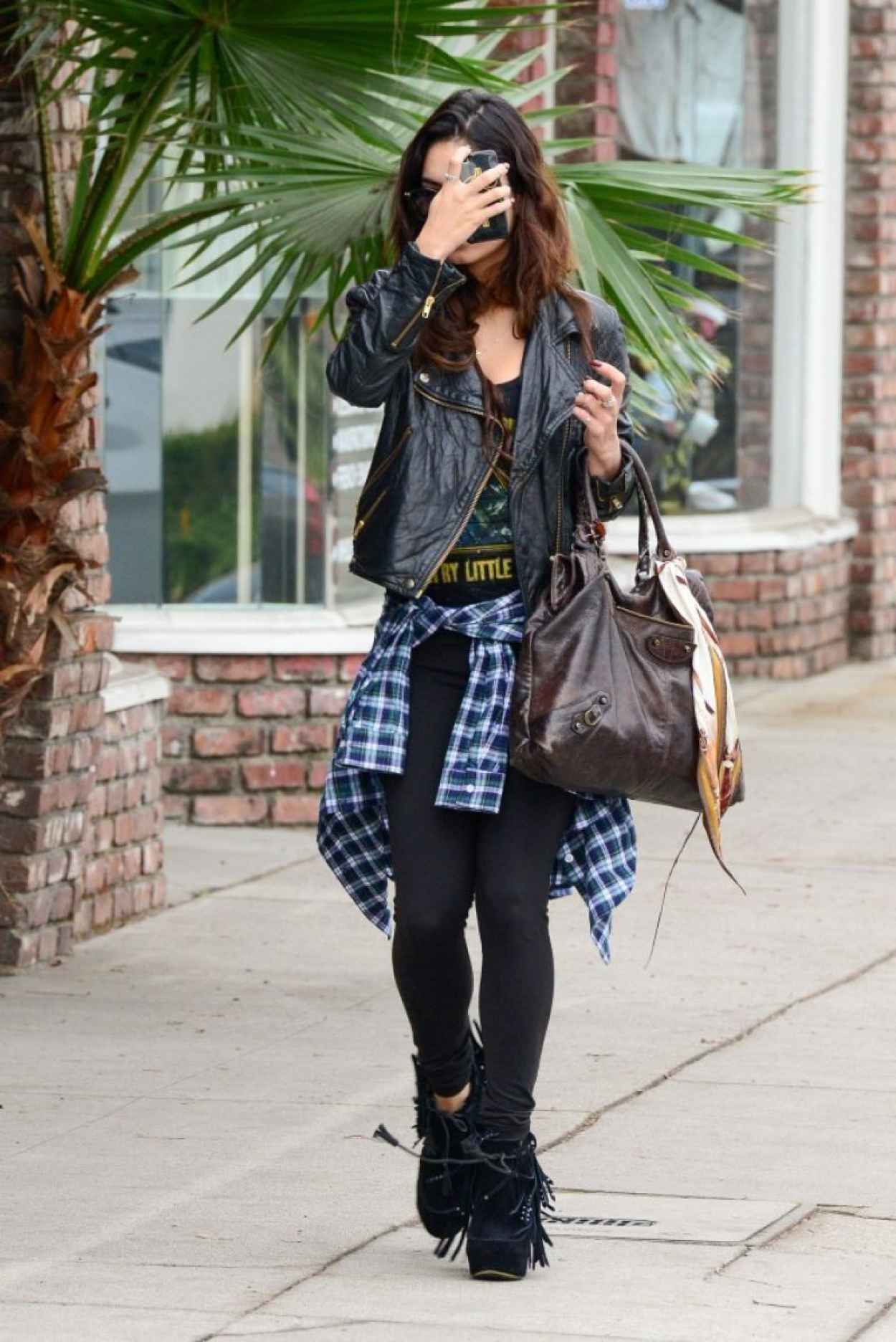 Vanessa Hudgens – Real Los Angeles Street Style: Winter 2015 – celebsla.com