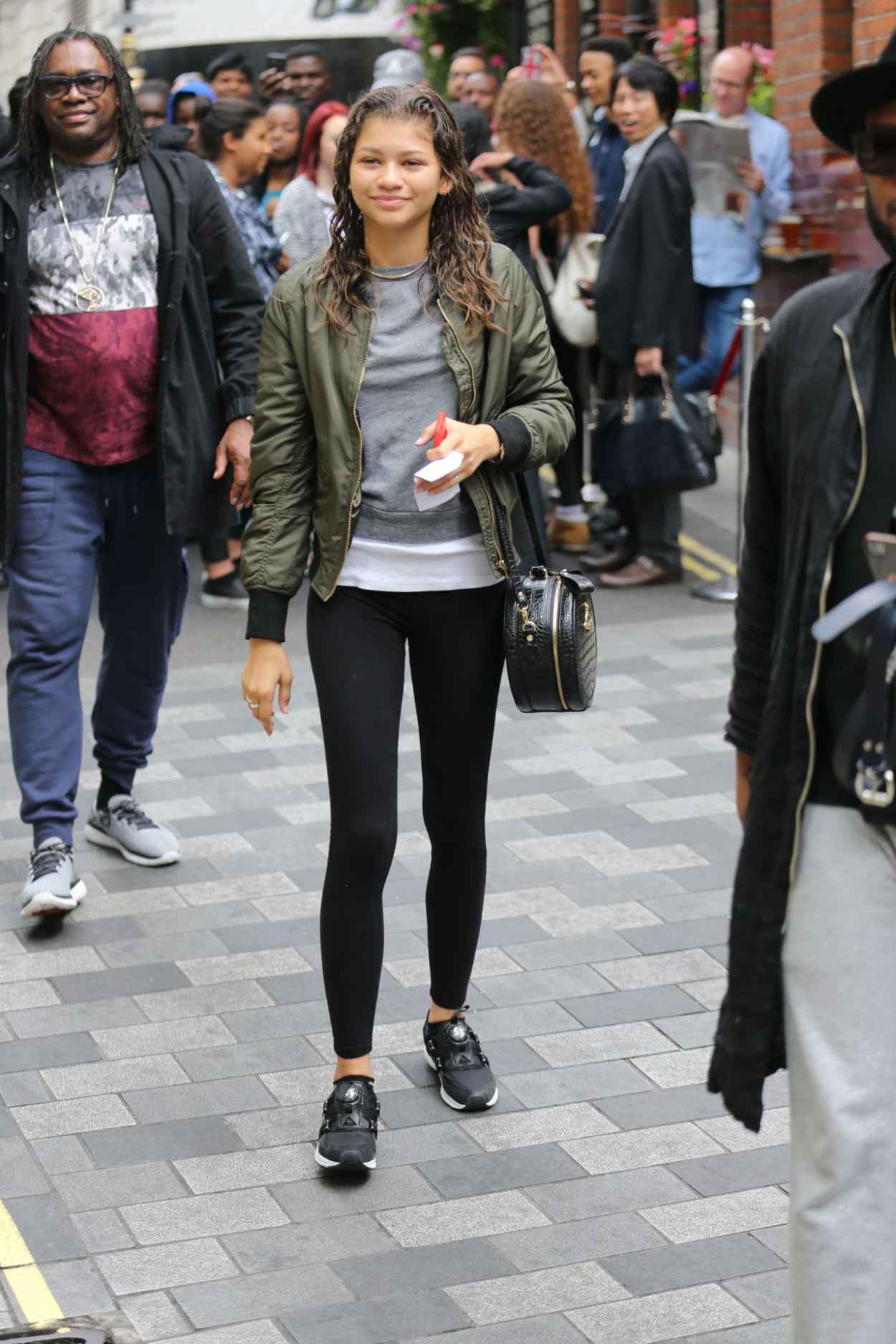 Zendaya in Tights – Outside Her Hotel in London, August 2015 – celebsla.com